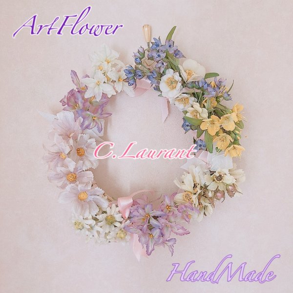 ♡Art Flower Wreath♡ 【Ｎｏ．4】