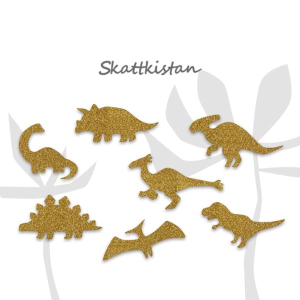 恐竜のアイロンシール（パラサウロロフス、デイノケイルズ、ティラノサウルス、トリケラトプス、プテラノドン）