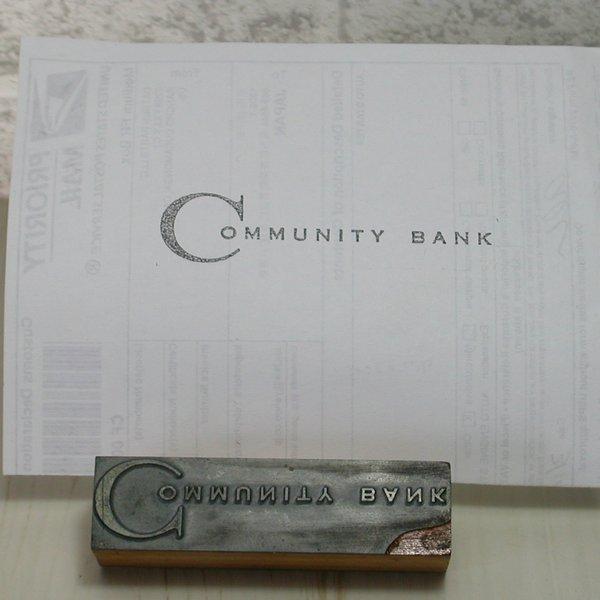 ♛アンティーク・金属製スタンプ / Community BANK  