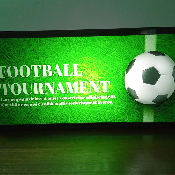 サッカー フットボール スポーツ カフェ バー ゲーム 観戦 サイン 雑貨 LED2wayライトBOX