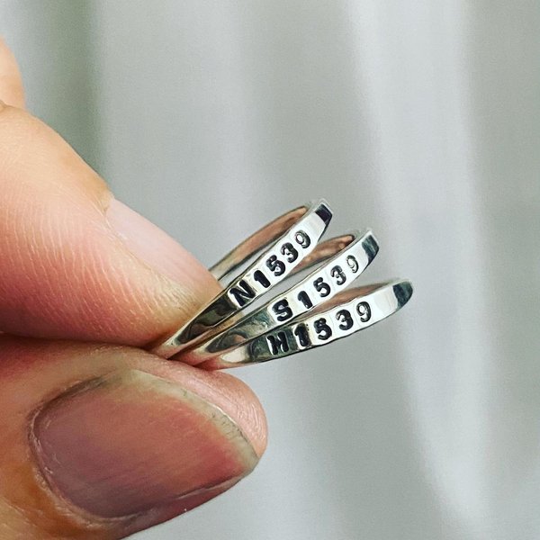 【silver950】name ring