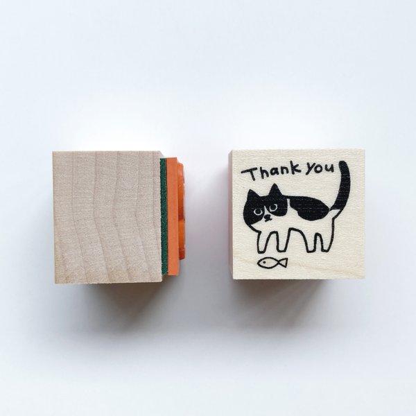 はんこ「ねこのThank you」