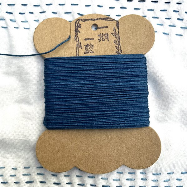 本藍染　刺し子糸　縹色