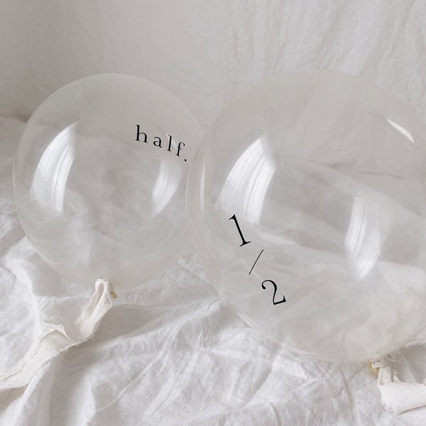 Balloon / ハーフバースデー（2個𝗌𝖾𝗍）|  パーティ | ハーフ | バルーン | 風船