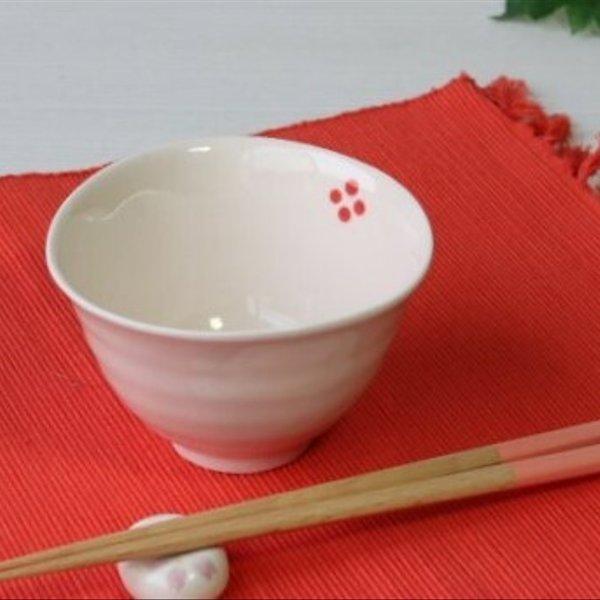 ピンクの可愛いお茶碗「もも」　0318-16