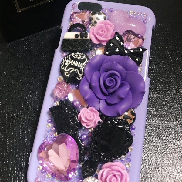 完成品！！ デコ電 ♡アナスイ風 iPhoneケース