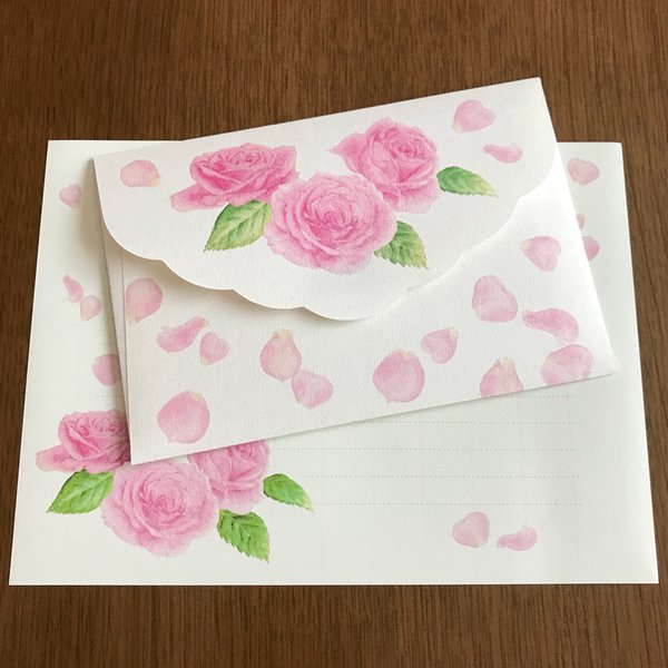 Letter Set Pink Rose （レターセット）