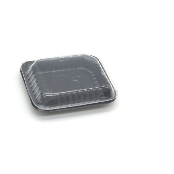 2個 約31mm　EP20 ミニチュア　お弁当パック　白　透明　 　蓋付き　フードパック　弁当容器　