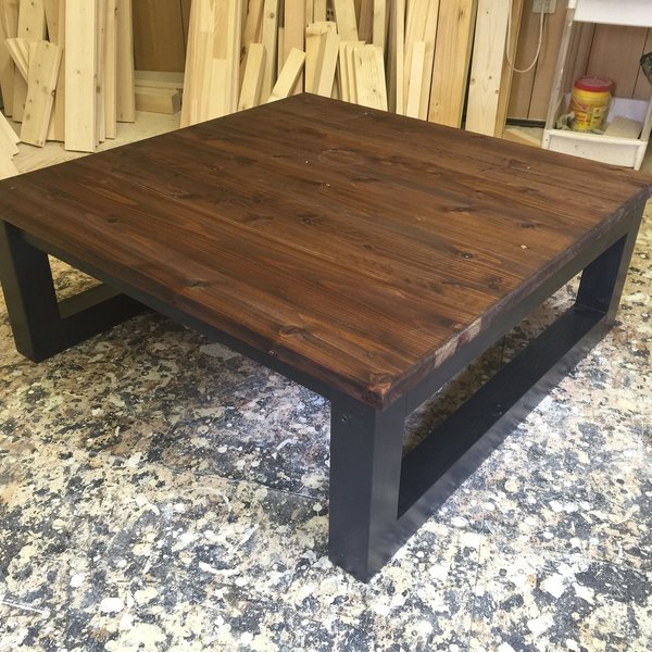 hotaru　正方形型　ローテーブル　四角　ソファーテーブル　ちゃぶ台　男前家具　天然木　無垢材　オーダー可