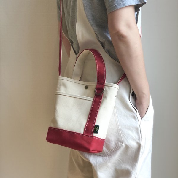 《受注製作》"osanpo bag" kinari × red 母の日プレゼントにおすすめ