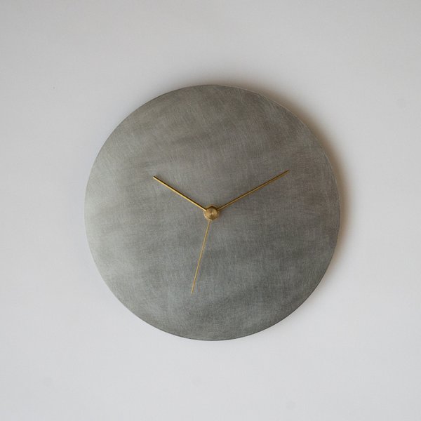 壁掛け時計−タイプ2/ステンレス　minimal wall clock <DISK-type2> / stainless