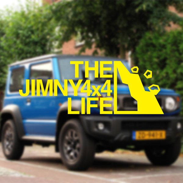 ジムニー ステッカー THE JIMNY 4x4 LIFE アウトドア グッツ オフロード 車 ステッカー シール デカール