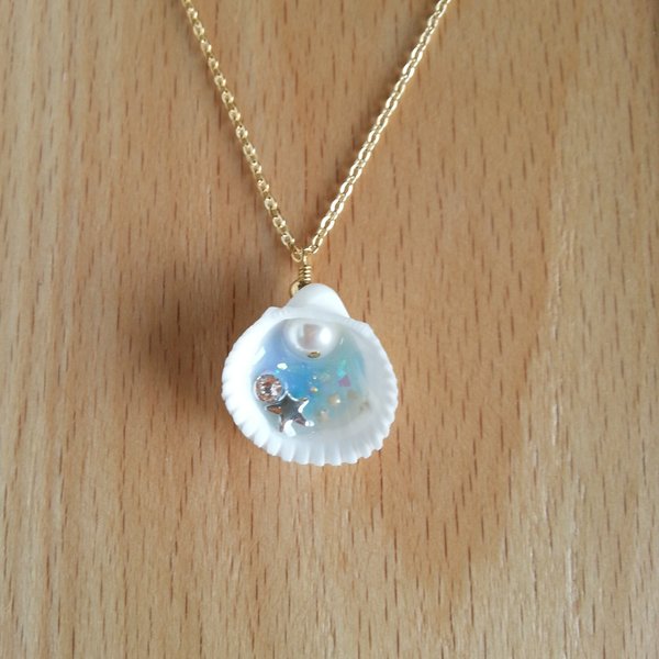 summer shell necklace①