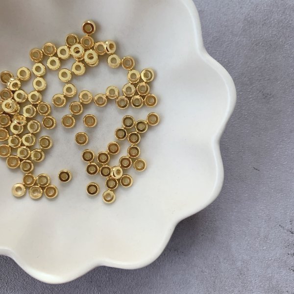50pcs 真鍮 petit metal beads gold   スペーサー