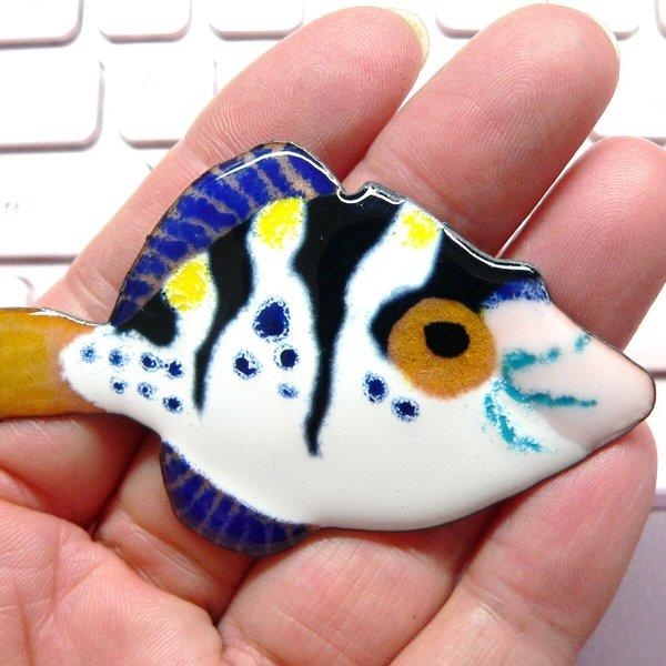 七宝焼のお魚・ノコギリハギ