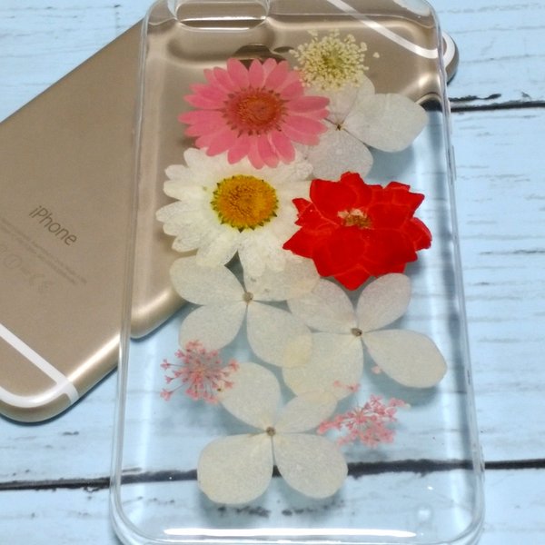 在庫処分 セール♪ 押し花 ケース flower case 【iphone 対応】 F04