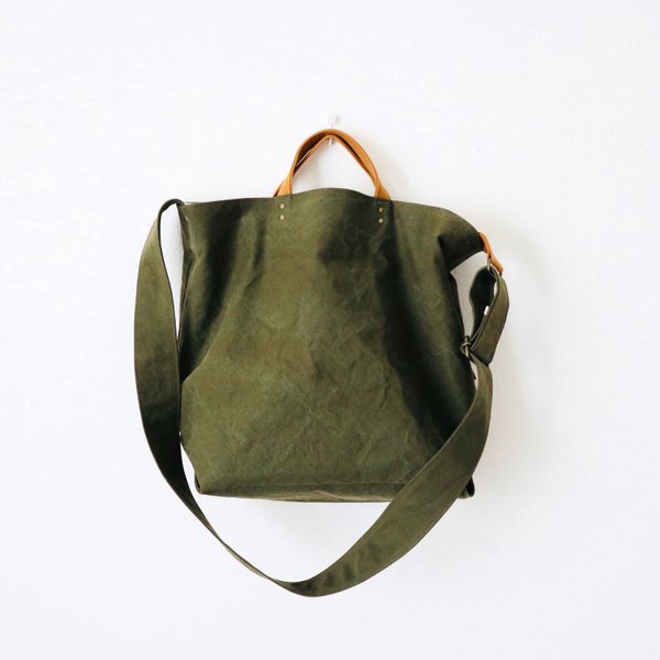 L・ボーイッシュショルダーtotebag／army duck