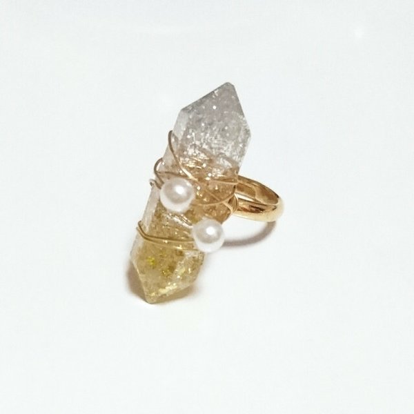 fake crystal ring 15