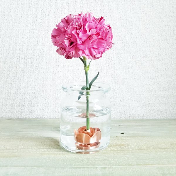 お花長持ち＊かわいい銅の花留め