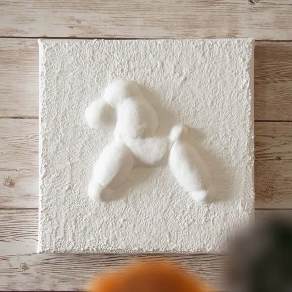 「バルーン・トイプードル」＊Canvas sculpture＊