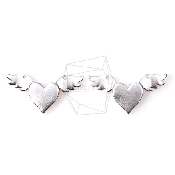 CNT-120-MR【2個入り】ウィングドハートペンダント,Winged Heart Pendant