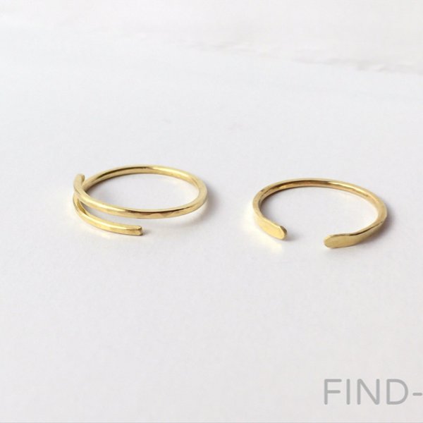 【2set】2way thin ring