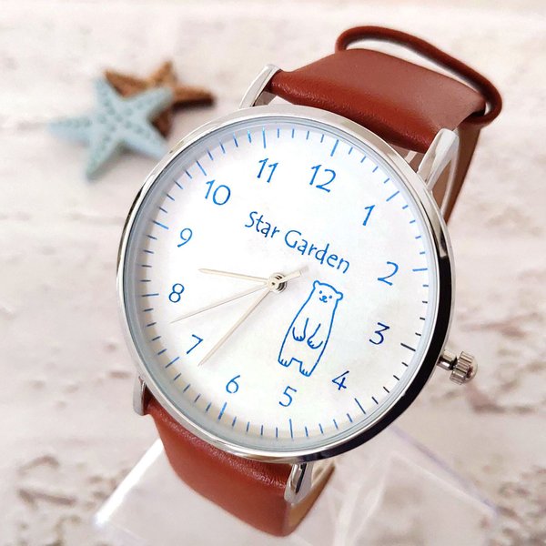 シロクマの腕時計 レディース