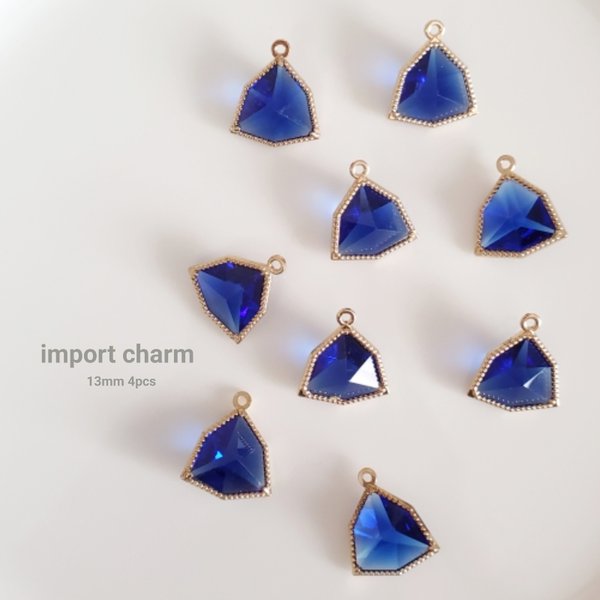 ✨new color✨ blue  import charm 4pcs【Ch-1101】