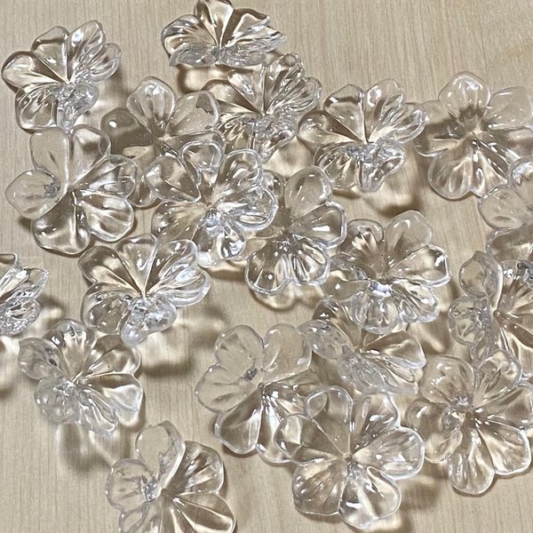 ●28㎜● CLEAR FLOWER ACRYPARTS