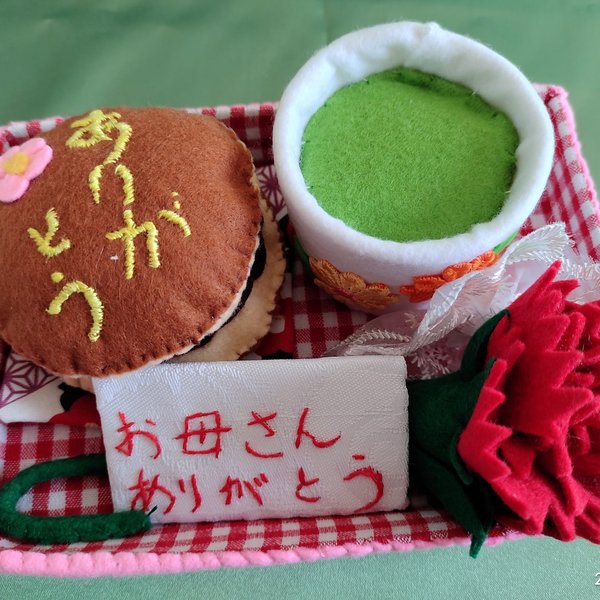 母の日プレゼント🎁に!いつもありがとう😊どら焼きと抹茶🍵のセット