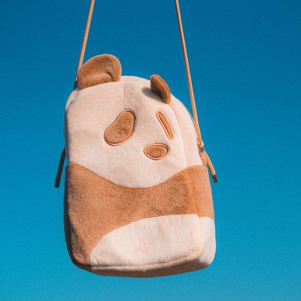 【訳あり品】パンダポシェット(茶)🐼🎍