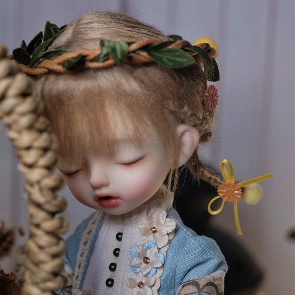 【オビツ11】dollウィッグ 手編みウィッグカツラBJD1/4BJD1/6BJD1/8