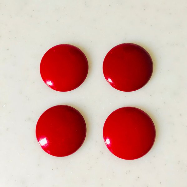 Vintage Red Purple 30mm Cabochons 《6270》