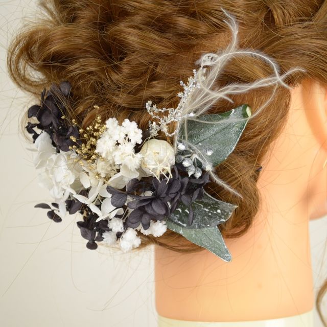 プリザーブド ドライフラワー 髪飾り ヘアアクセサリー ヘッドドレス プリザーブド ドライフラワー 髪飾り ヘアアクセサリー ヘッドドレス