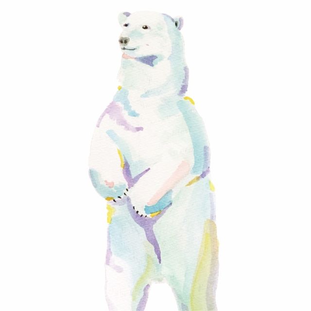 動物イラストポスター シロクマ ハンドメイドマーケット Minne 動物イラストポスター シロクマ ハンドメイドマーケット Minne