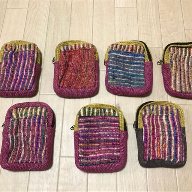 小物入れ おしゃれ キーケース くずシルク 手作り タバコケース 麻 小物入れ おしゃれ キーケース くずシルク 手作り タバコケース 麻