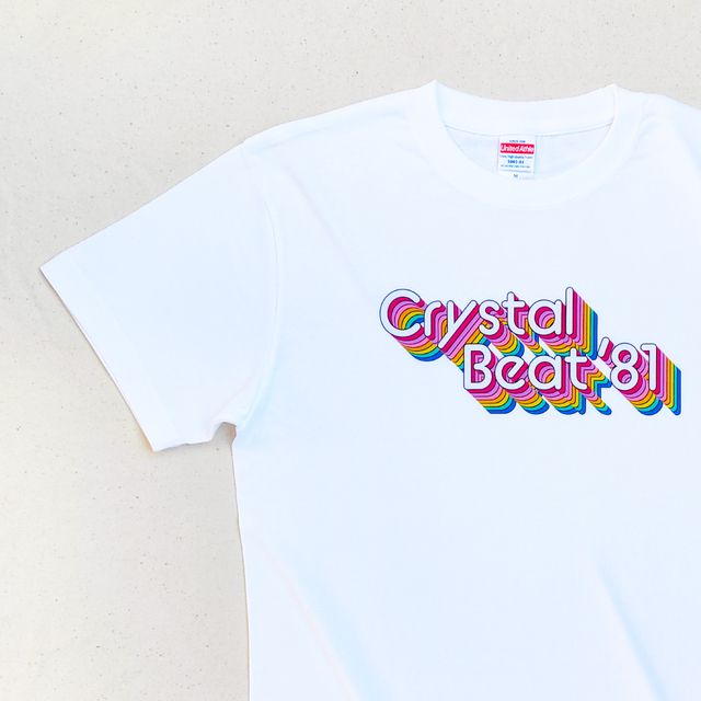 Crystal Beat レディース メンズtシャツ おしゃれ かわいい かっこいい レトロな80年代風tシャツ 白tシャツ ハンドメイドマーケット Minne