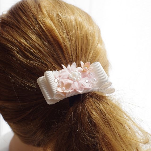 一点物ruban De Bouquet バレッタ ハンドメイドマーケット Minne 一点物ruban De Bouquet バレッタ ハンドメイドマーケット Minne