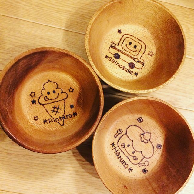 可愛いおやつお椀 イラストもいろいろあります ハンドメイド 可愛いおやつお椀 イラストもいろいろあります ハンドメイド