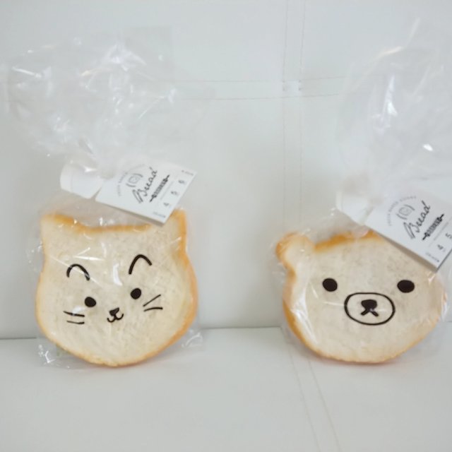 再販【食品サンプル】くま食パン ネコ食パン
