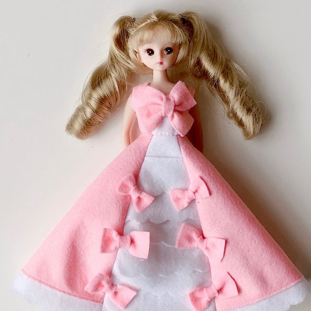 リカちゃん ピンクのフェルトドレス Minne 日本最大級のハンドメイド 手作り通販サイト リカちゃん ピンクのフェルトドレス Minne 日本最大級のハンドメイド 手作り通販サイト