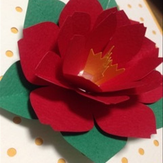 椿の花 立体切り絵カード Minne 日本最大級のハンドメイド 手作り通販サイト