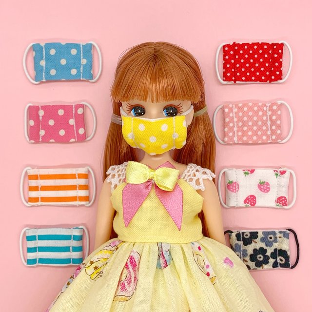 リカちゃん 布マスク 選べる3枚セット Minne 日本最大級のハンドメイド 手作り通販サイト リカちゃん 布マスク 選べる3枚セット Minne 日本最大級のハンドメイド 手作り通販サイト