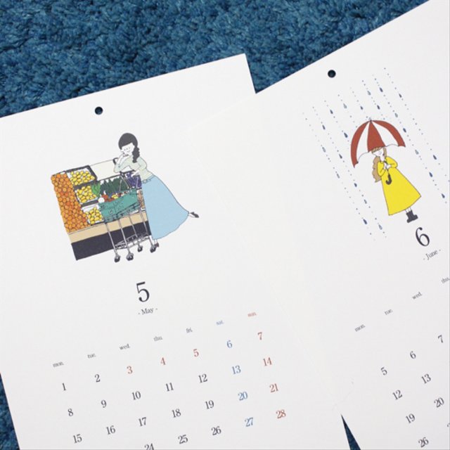 17年カレンダー Minne 日本最大級のハンドメイド 手作り通販サイト