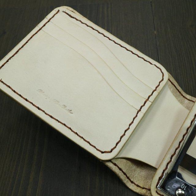 2022セール 手染めのコインキャッチャー財布 ブラウン レザーウォレット 革財布 ハンドメイド - 財布(男性用)