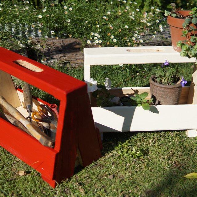 ツールボックス 園芸道具入れ Diy道具箱 スツール 椅子 ガーデニング台 赤 ハンドメイドマーケット Minne ツールボックス 園芸道具入れ Diy道具箱 スツール 椅子 ガーデニング台 赤 ハンドメイドマーケット Minne