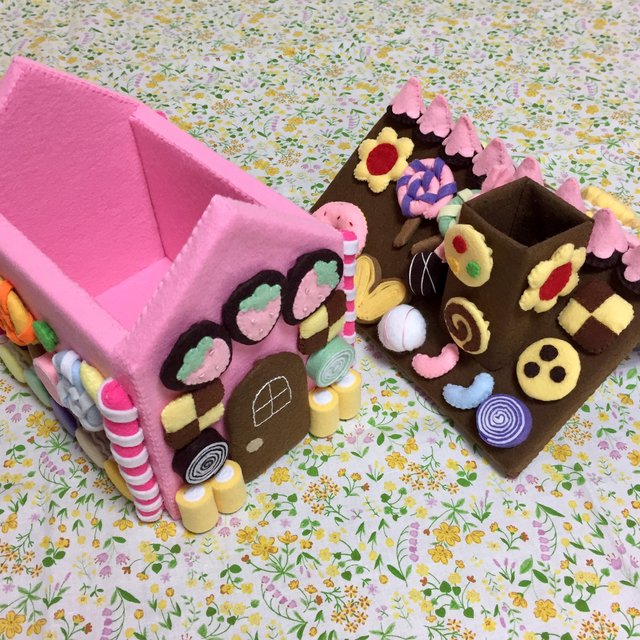 お菓子の家 フェルト 香 ままごと ハンドメイドマーケット Minne お菓子の家 フェルト 香 ままごと ハンドメイドマーケット Minne