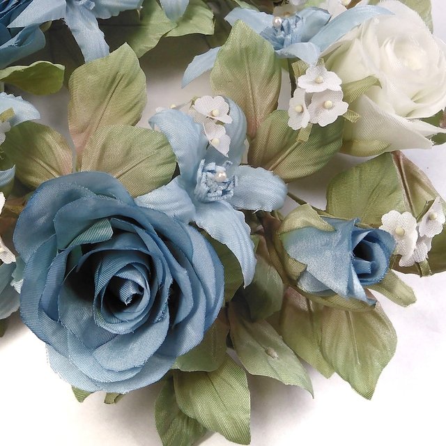上質で快適 White＆Blue miniリース∘☃* 青バラとパールと木の実の - フラワー/ガーデン - www.thjodfelagid.is