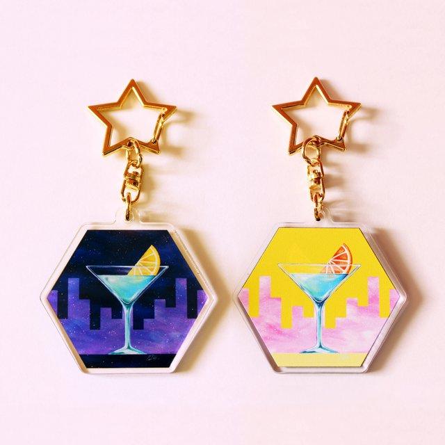 カクテルアワーキーホルダー 透ける ハンドメイドマーケット Minne カクテルアワーキーホルダー 透ける ハンドメイドマーケット Minne