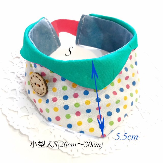 再販 大人気 リバーシブル 犬用いちごちゃんバンダナ 小型 S ハンドメイドマーケット Minne